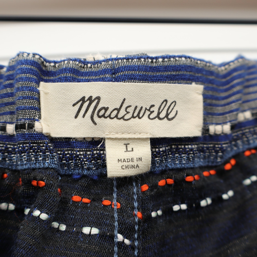 Madewell Men's Sz L Aztec Woven Baja Cotton Short Multi Color Casual - Picture 4 of 5